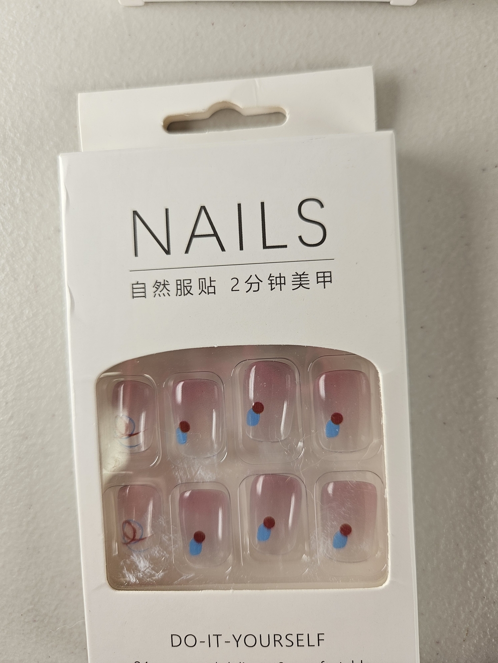 Nail Art Assorted Pink & Nude Decorative Press-On Nails Set by 6 Sets - Picture 5 of 8